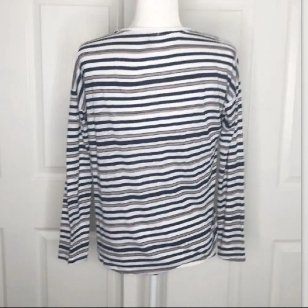Splendid striped pocket front tshirt